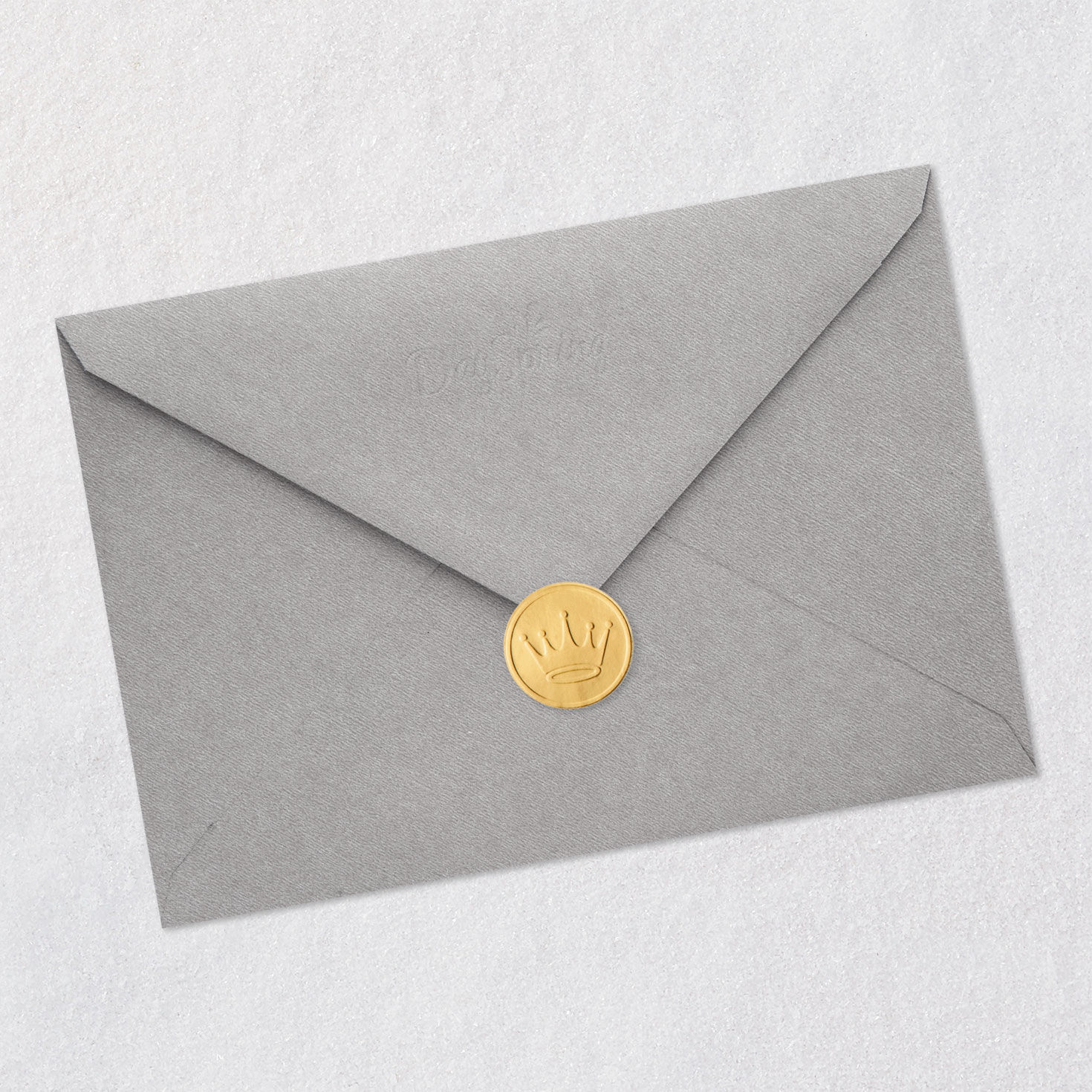 Pink and Blue Brunch Anniversary Card Envelope Back with Seal image number 7