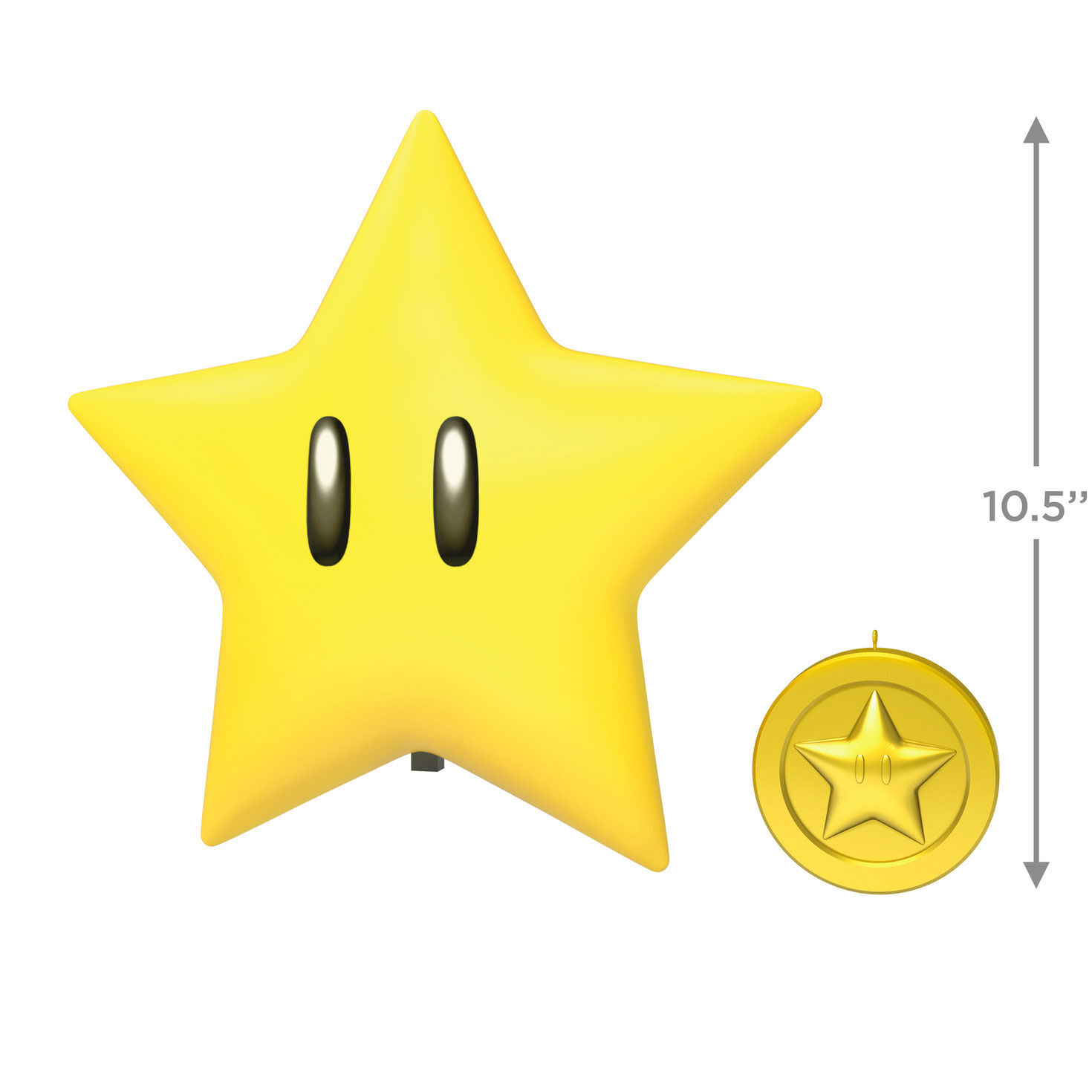 Super Mario Super Star Keepsake Tree Topper measurement image number 3