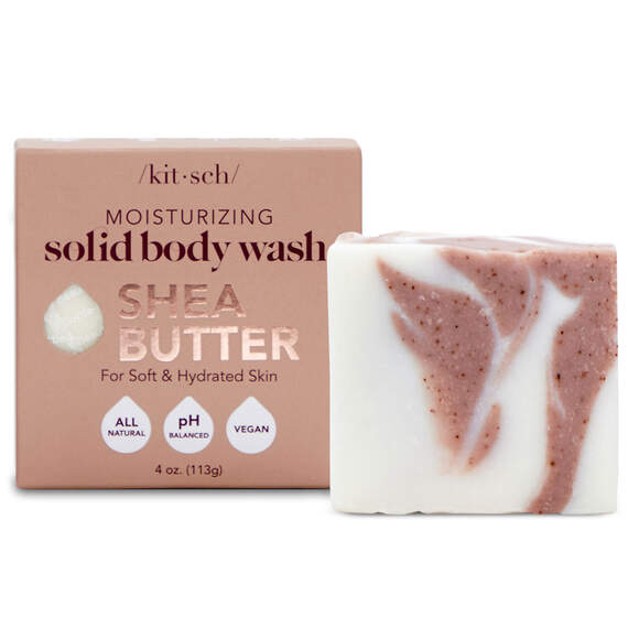 Kitsch Shea Butter Solid Body Wash Bar, 4 oz.