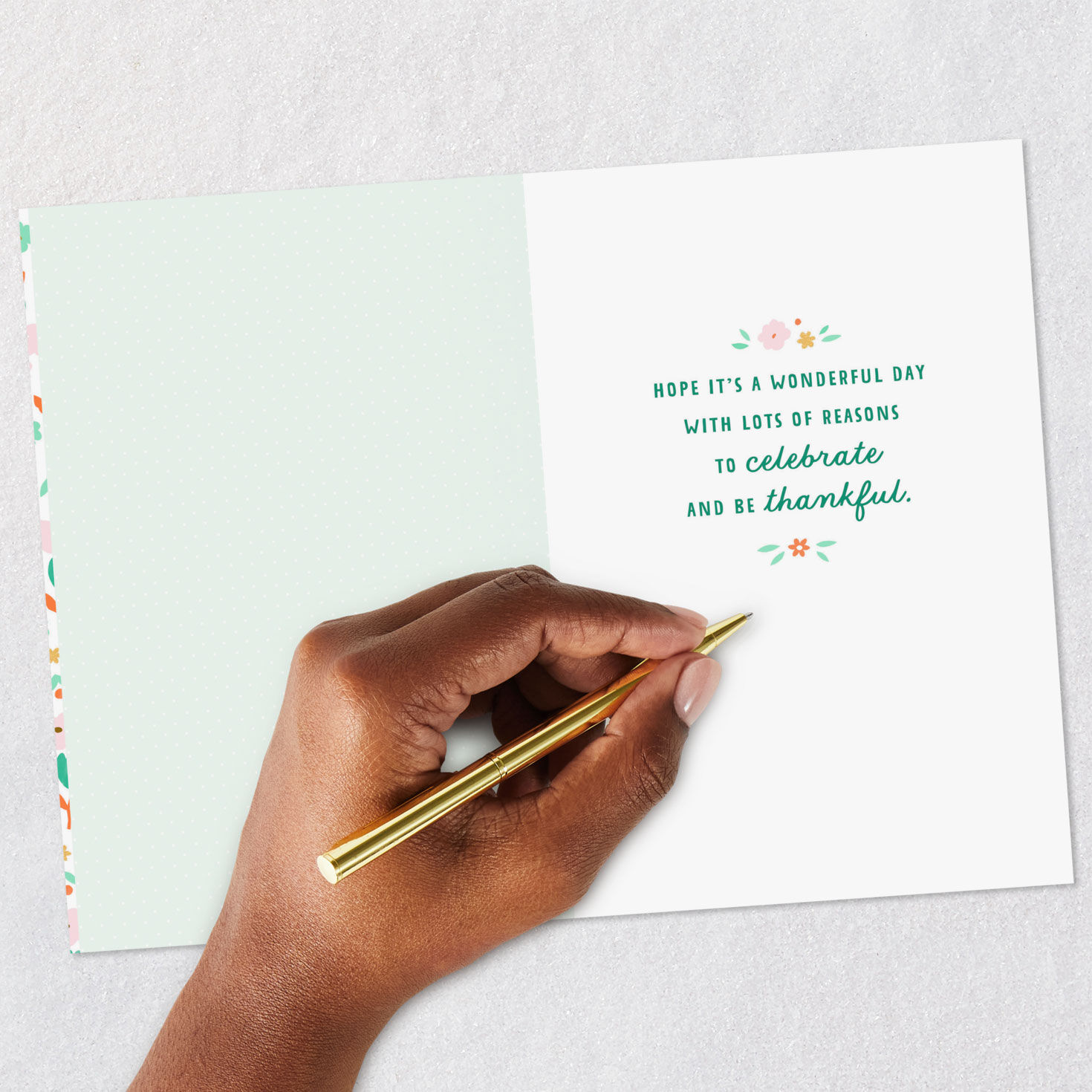 Floral Pattern Easter Card Signing card image number 6