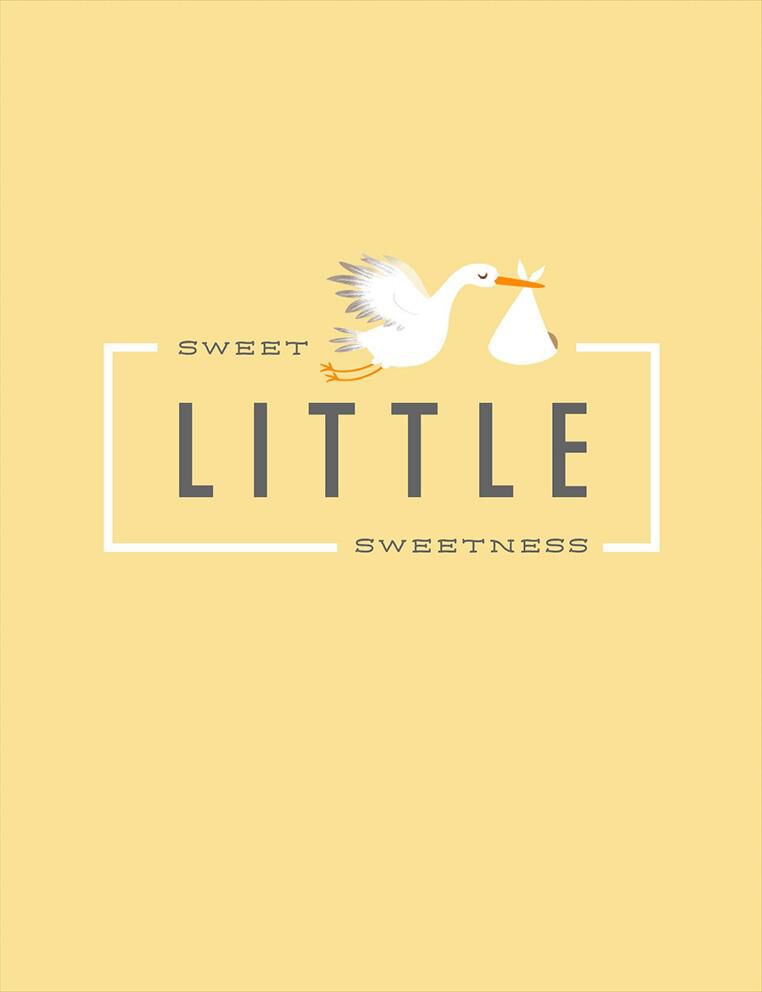 Sweet Stork New Baby Card
