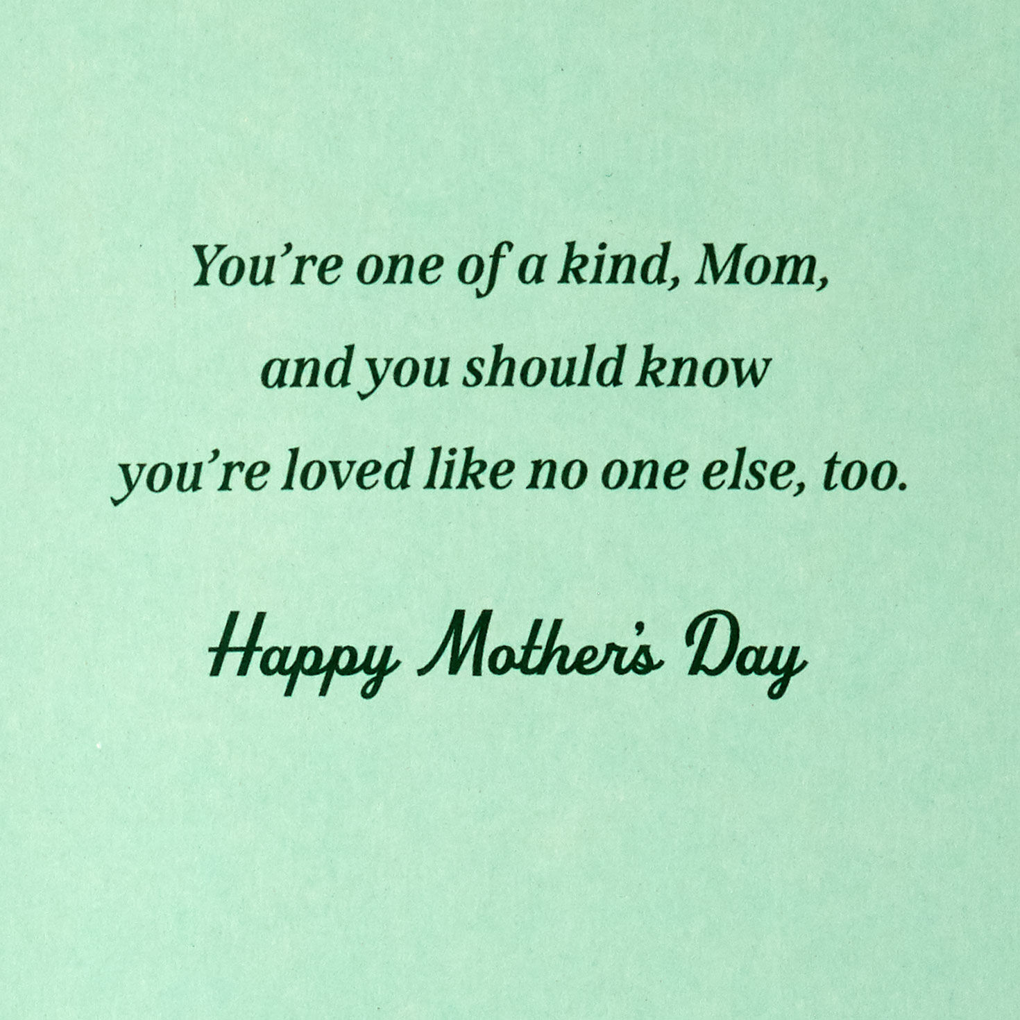 Fancy Lettering on Green Musical Mother&rsquo;s Day Card  image number 2