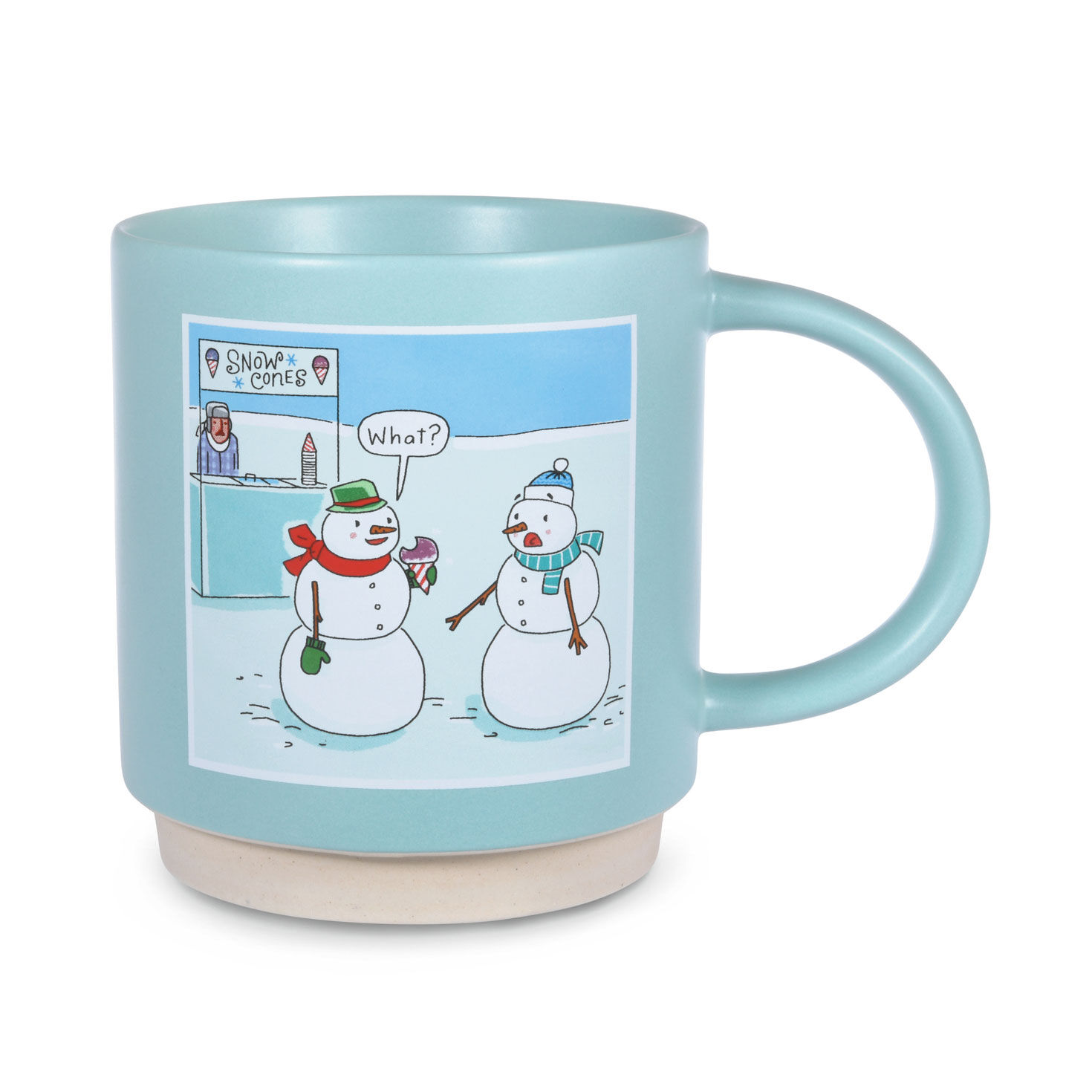 Snow Cone Snowmen Funny Mug, 16 oz.
