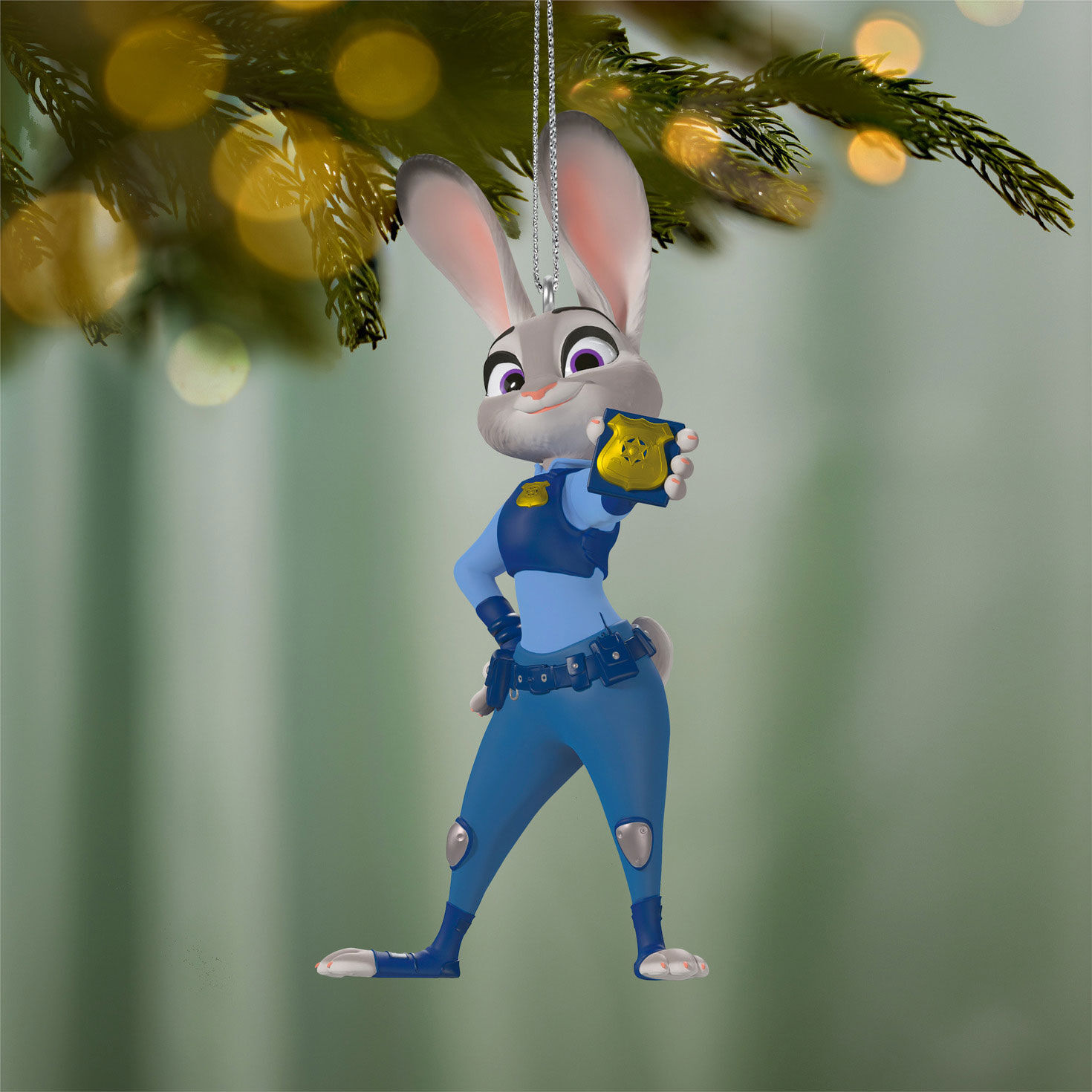 Zootopia Officer Judy Hopps Keepsake Ornament Hanging on tree image number 2