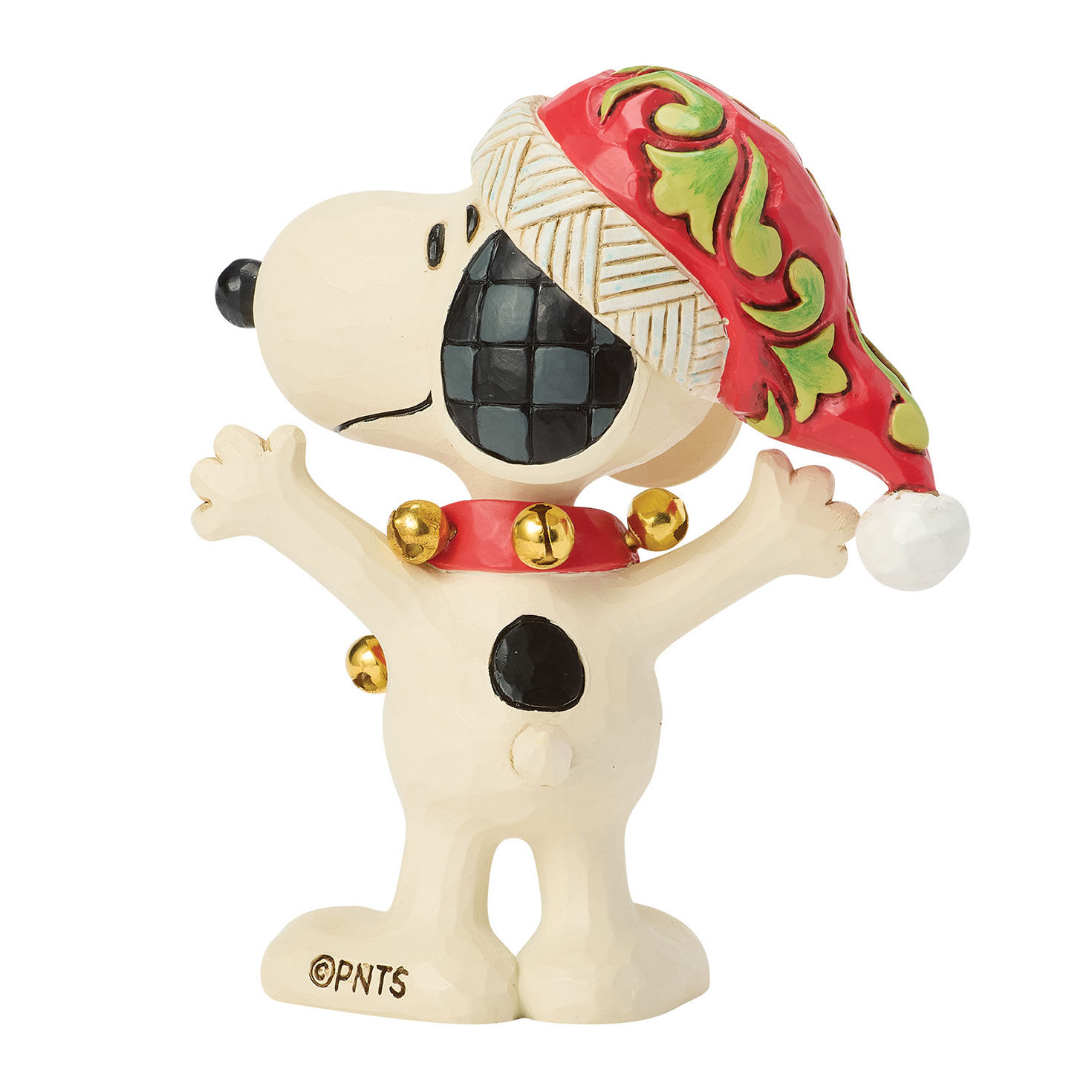 Jim Shore Snoopy With Bells Statue back image number 2