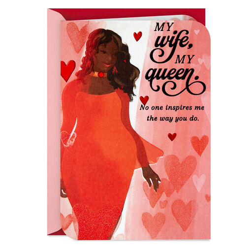 My Wife, My Queen Valentine's Day Card for Her, 