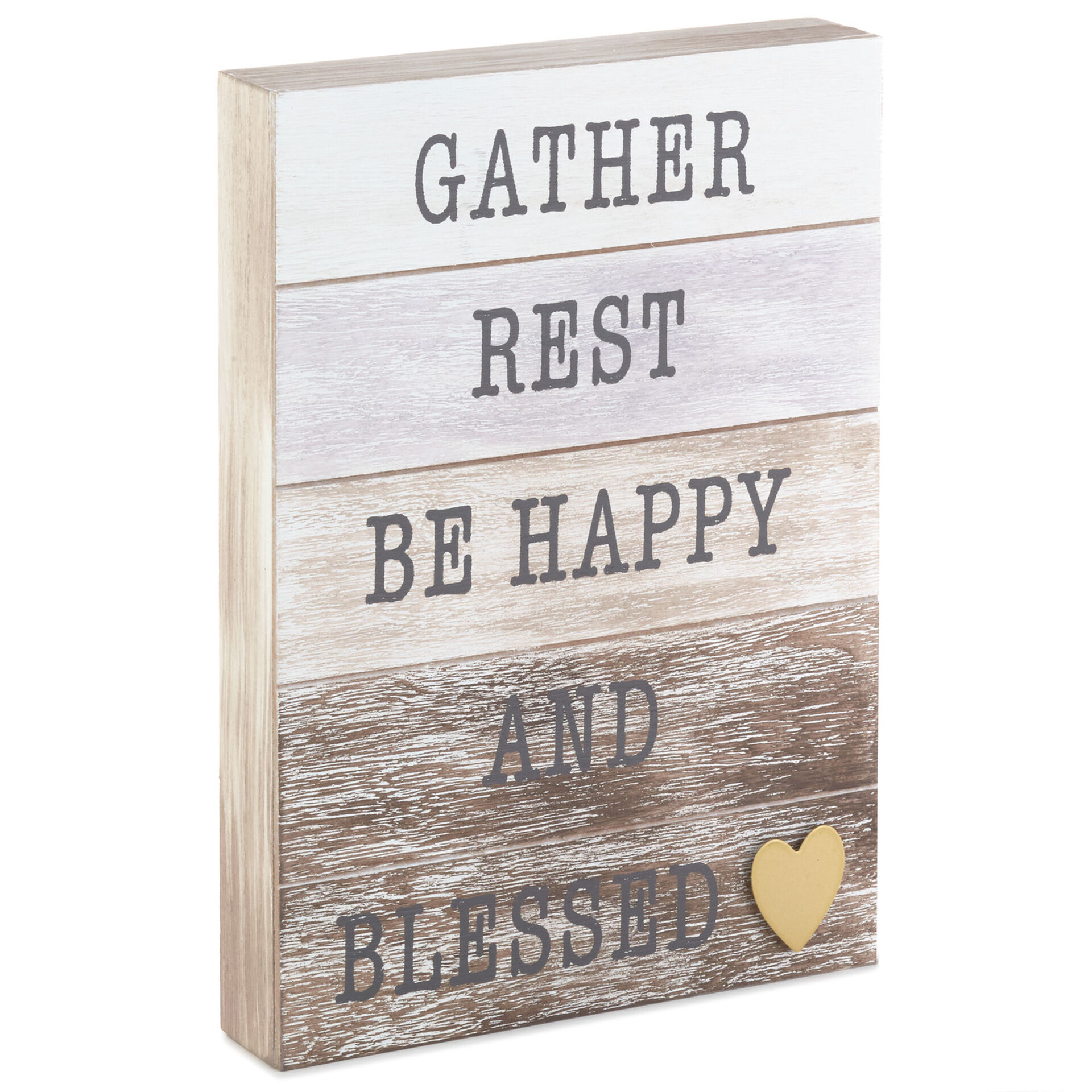 Be Happy And Blessed Wood Quote Sign 7x11 Plaques Signs