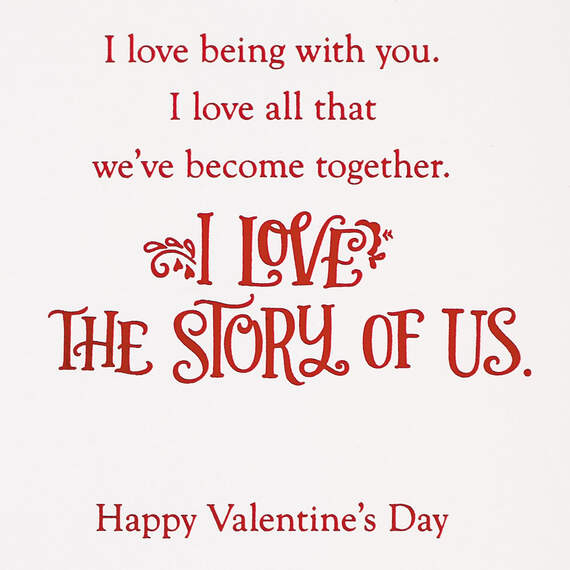 I Love the Story of Us Romantic Valentine's Day Card, , large image number 3