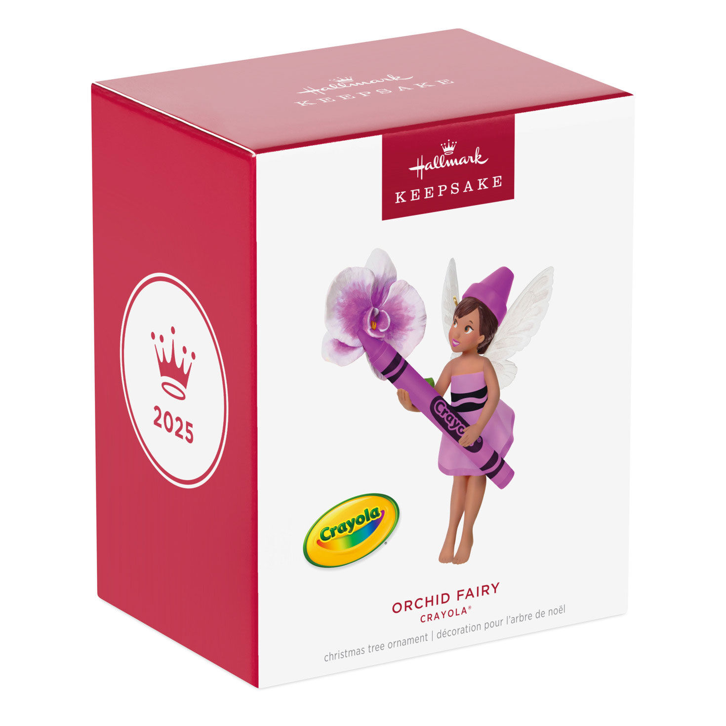 Pink Fairy With Crayon Keepsake Ornament Packaging Front image number 7