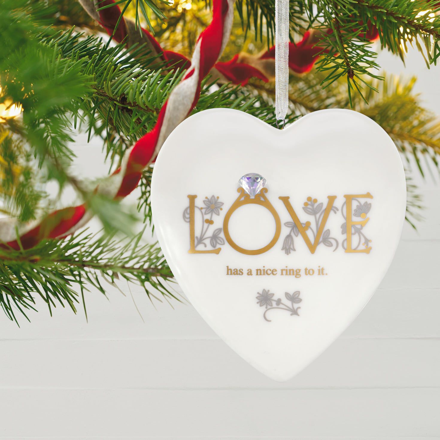 engagement hallmark gift ornament