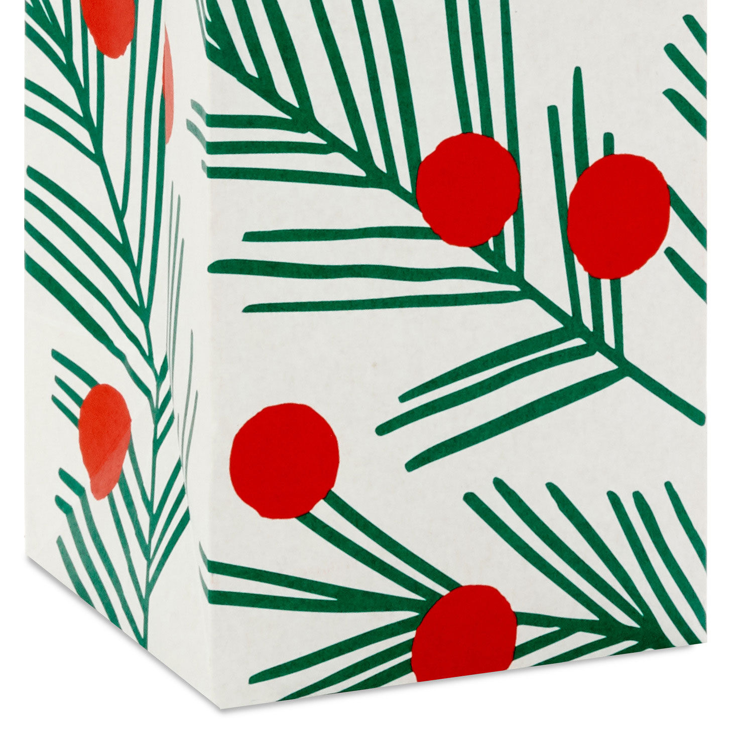 Peppermint and Pine Christmas Wine Gift Bags Base/Side Detail image number 5