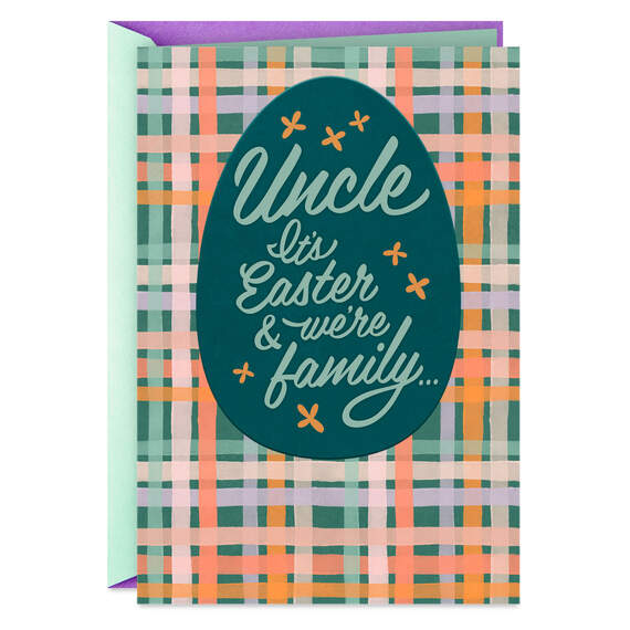 Happy We're Family Easter Card for Uncle, , large image number 1