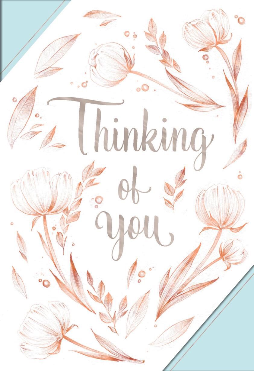 Bronzed Tulips Thinking of You Card