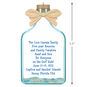 Beach Glass Bottle Personalized Christmas Ornament  image number 3