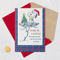Peanuts Snoopy and Woodstock Hug Christmas Card Card Front with Envelope and Gold Seal image number 5