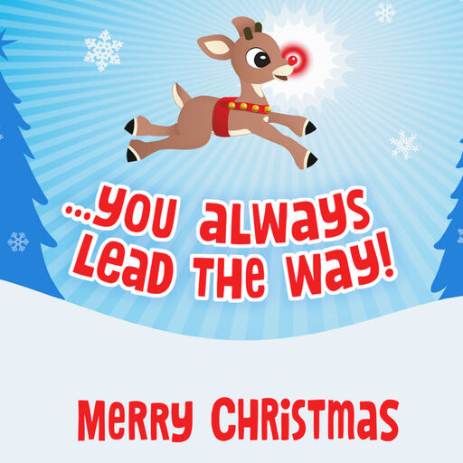 Rudolph the Red-Nosed Reindeer® Musical Christmas Card, 