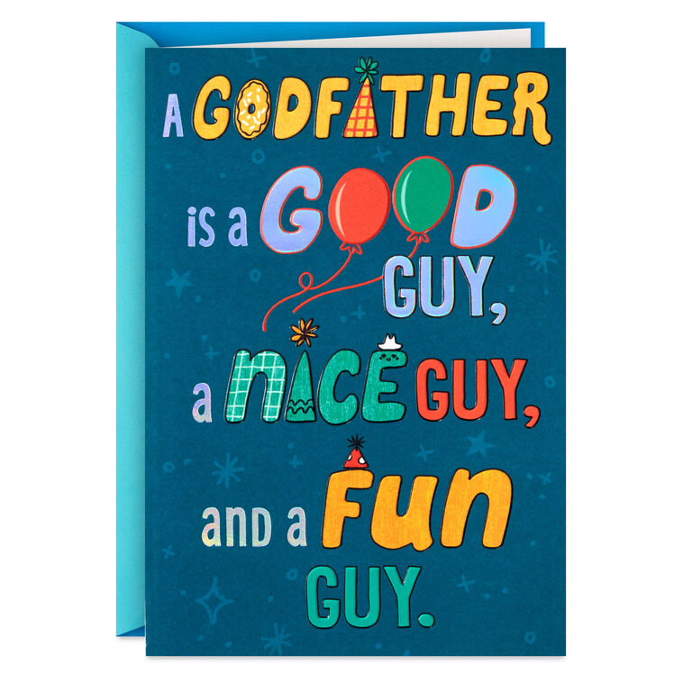 A Day That's Happy By the Ton Birthday Card for Godfather