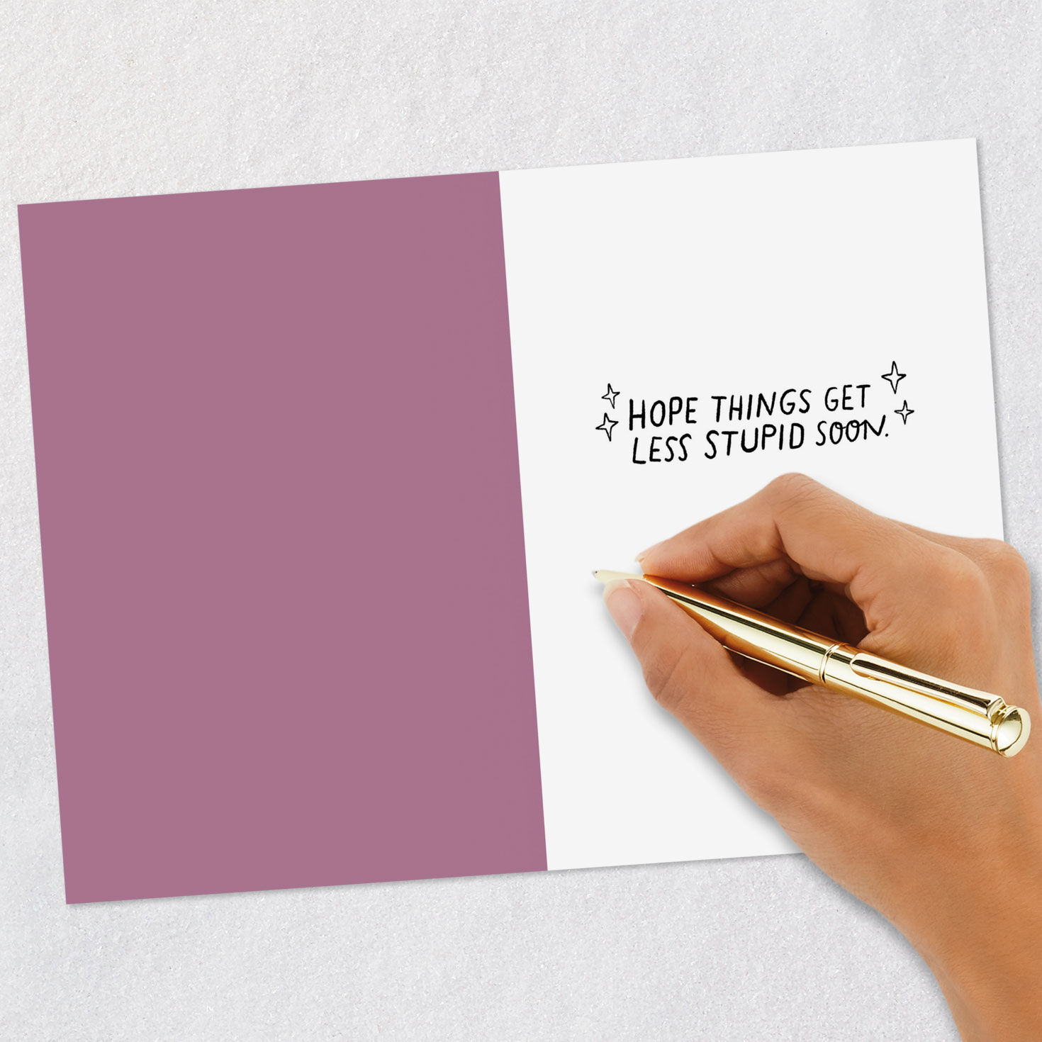 Grand Canyon Stupid Unfair Funny Encouragement Card signing card image number 6