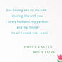 My Husband, My Partner, My Friend Easter Card, , large image number 2