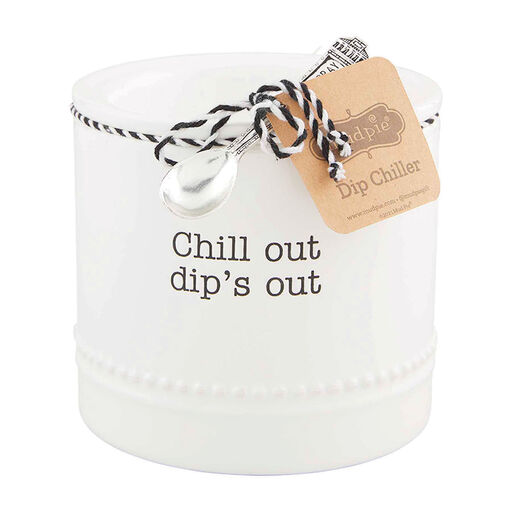 Mud Pie Chill Out Dip Chiller and Spoon, Set of 2, 