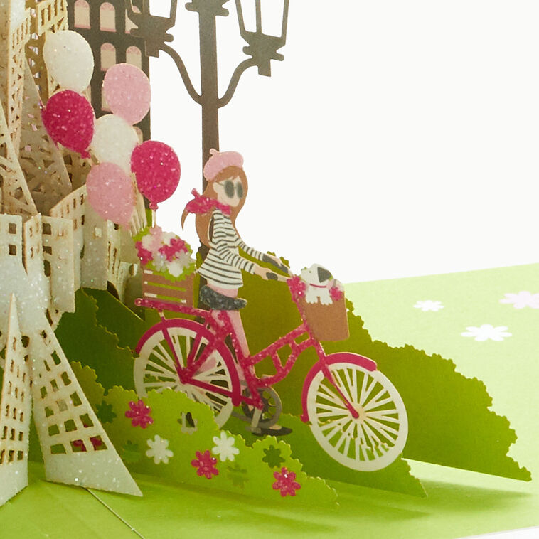 Bonjour Eiffel Tower 3D Pop-Up Hello Card, , large image number 5