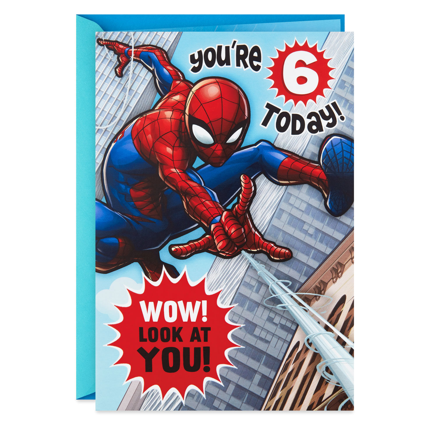 Spider Man Amazing Hero 6th Birthday Pop Up Birthday Card