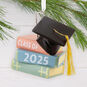 Graduation Cap and Books Christmas Ornament hanging on tree image number 2