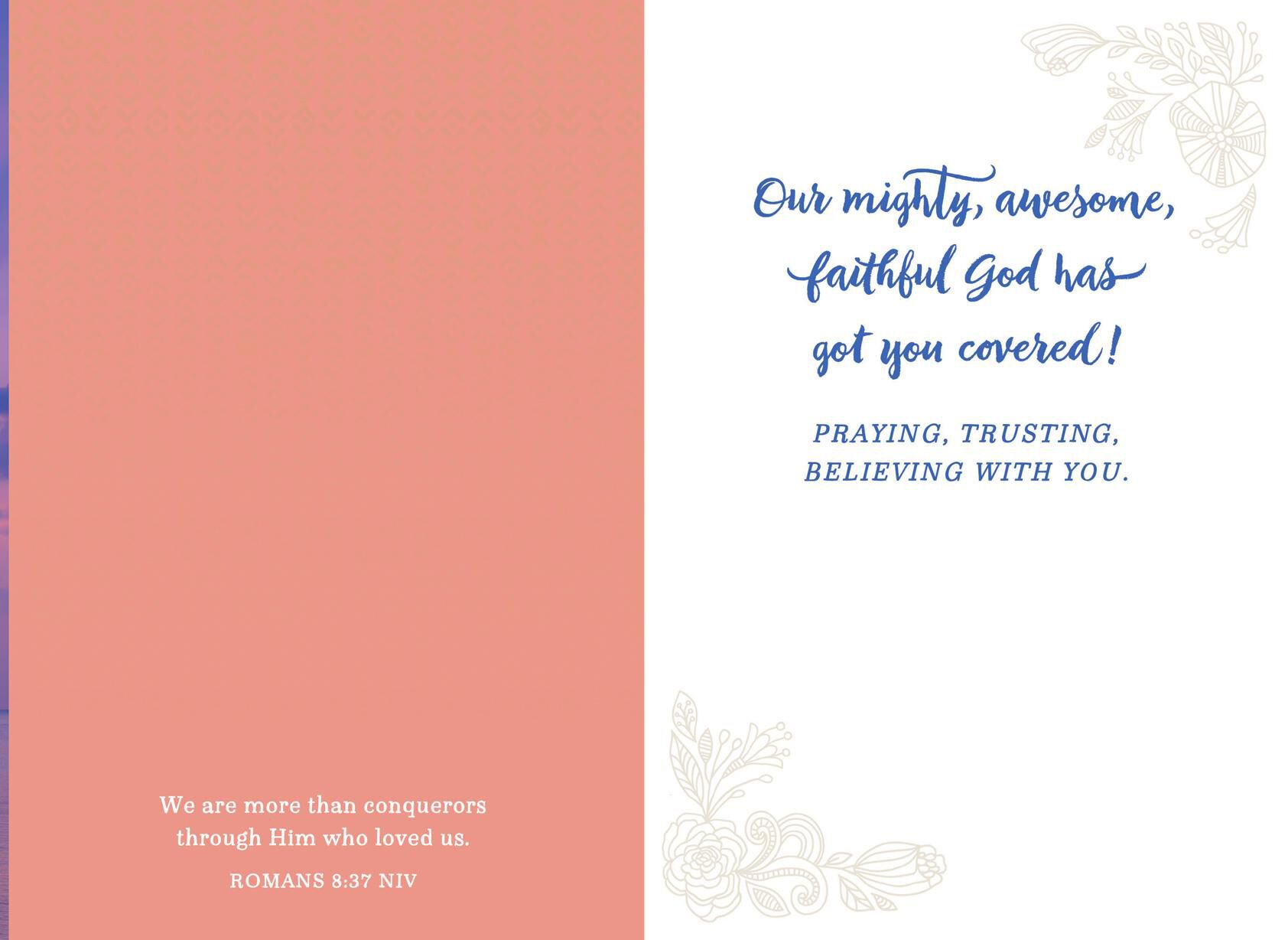 God Has Got You Covered Religious Encouragement Card