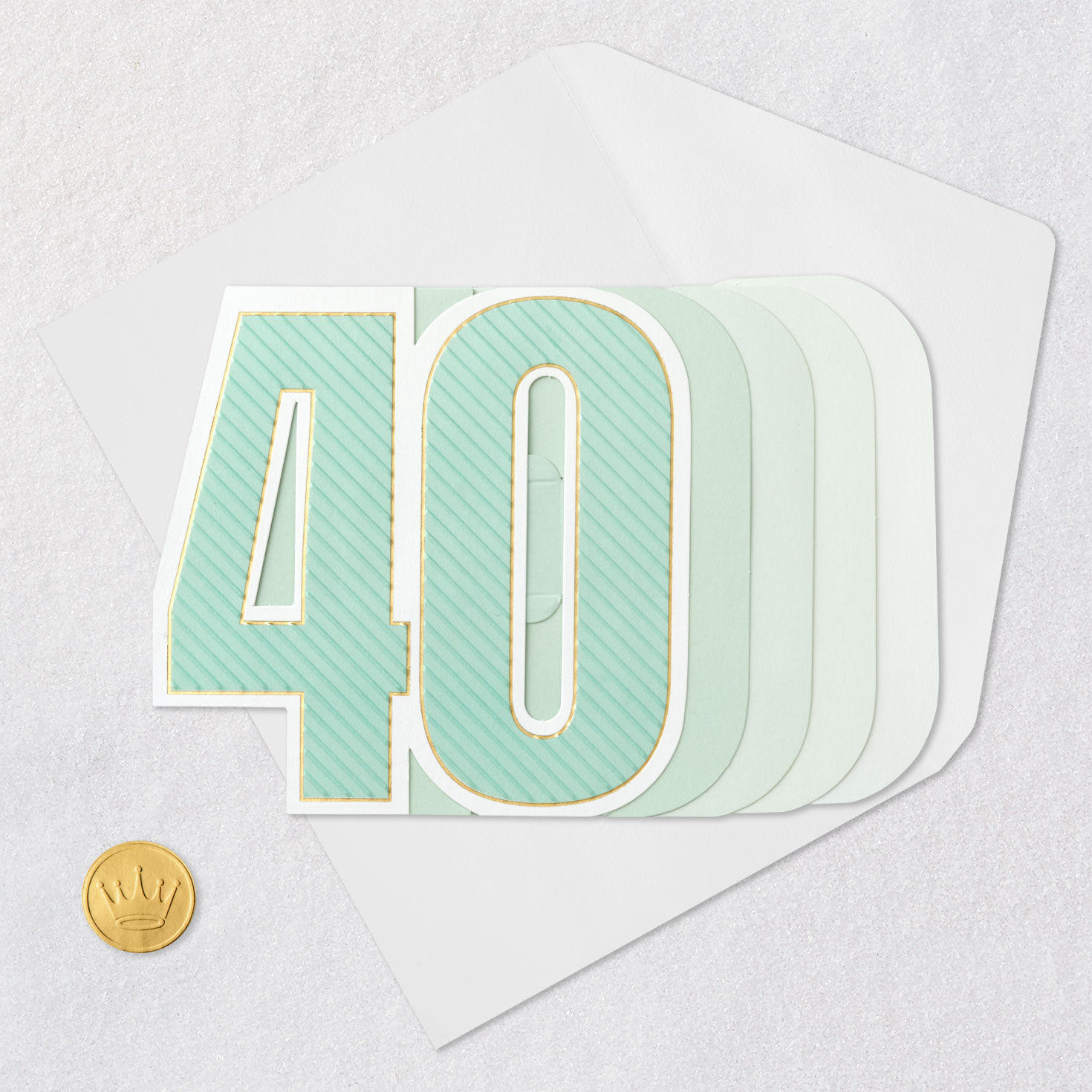Here's to You 3D Pop-Up 40th Birthday Card, , large image number 5