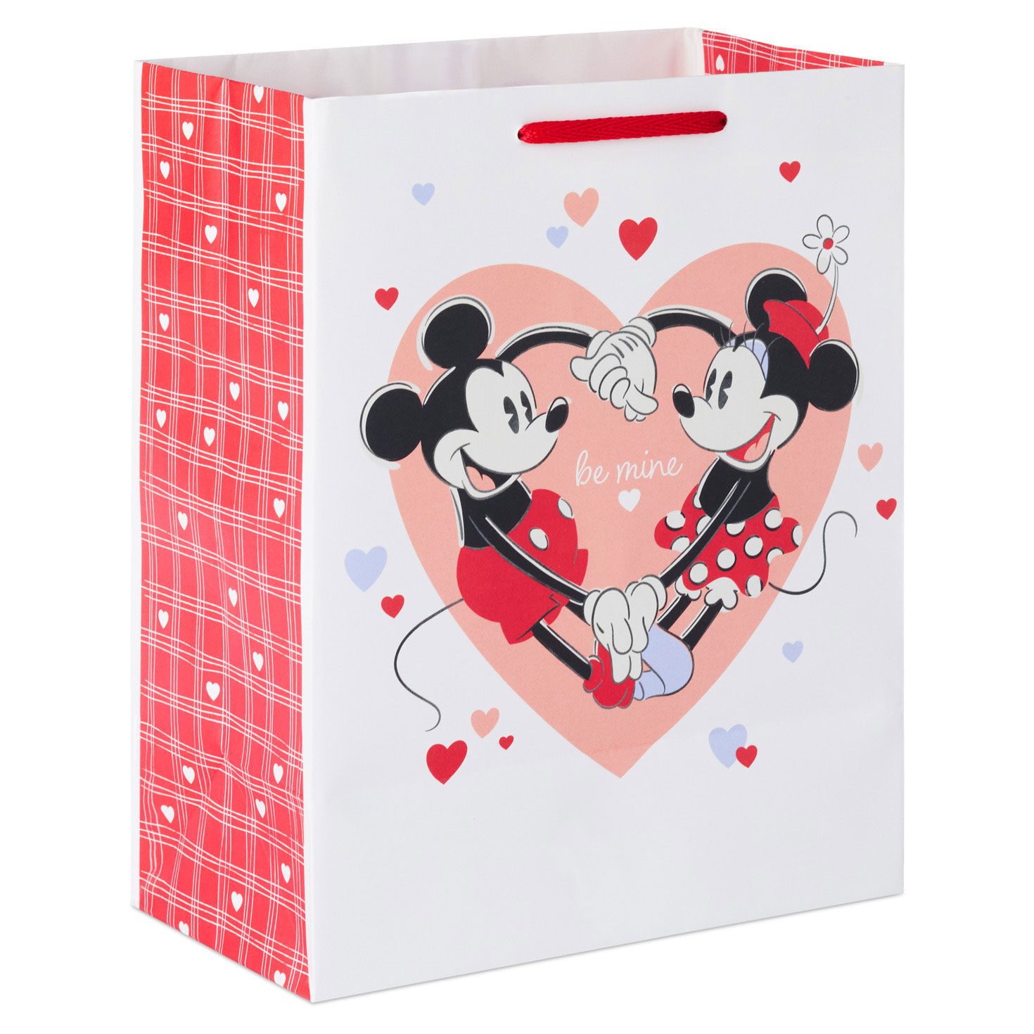 Disney Mickey and Minnie in Be Mine Heart Gift Bag Back image number 6