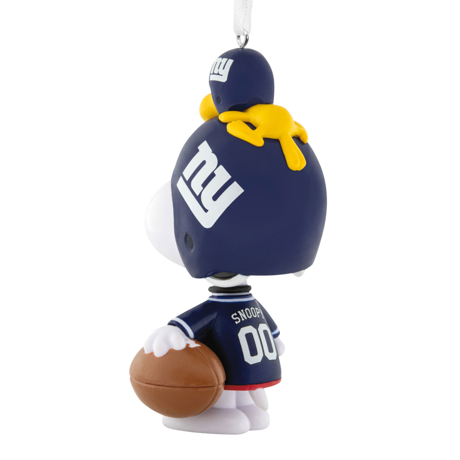 Snoopy New York Giants Christmas Ornament back image number 6