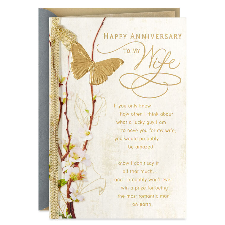 I'm a Lucky Guy Anniversary Card for Wife