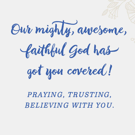 God Has Got You Covered Religious Encouragement Card, 