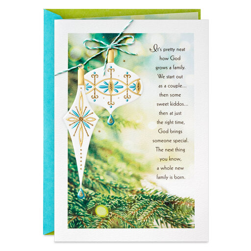Love You Both Religious Christmas Card for Daughter and Son-in-Law, 