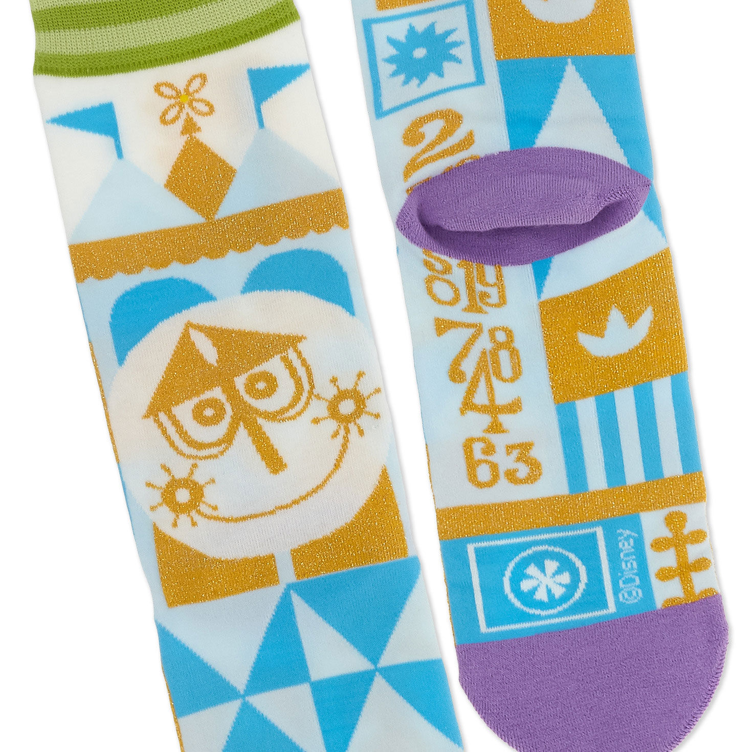 Disney It's a Small World Novelty Crew Socks, , large image number 3