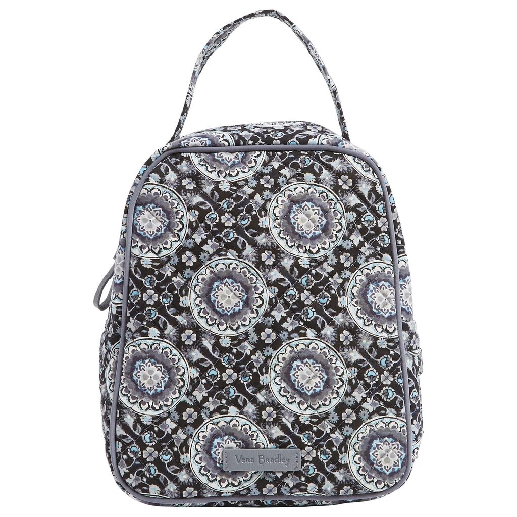 Vera Bradley Iconic Lunch Bunch Bag In Charcoal Medallion Handbags Vera Bradley Iconic Lunch Bunch Bag In Charcoal Medallion