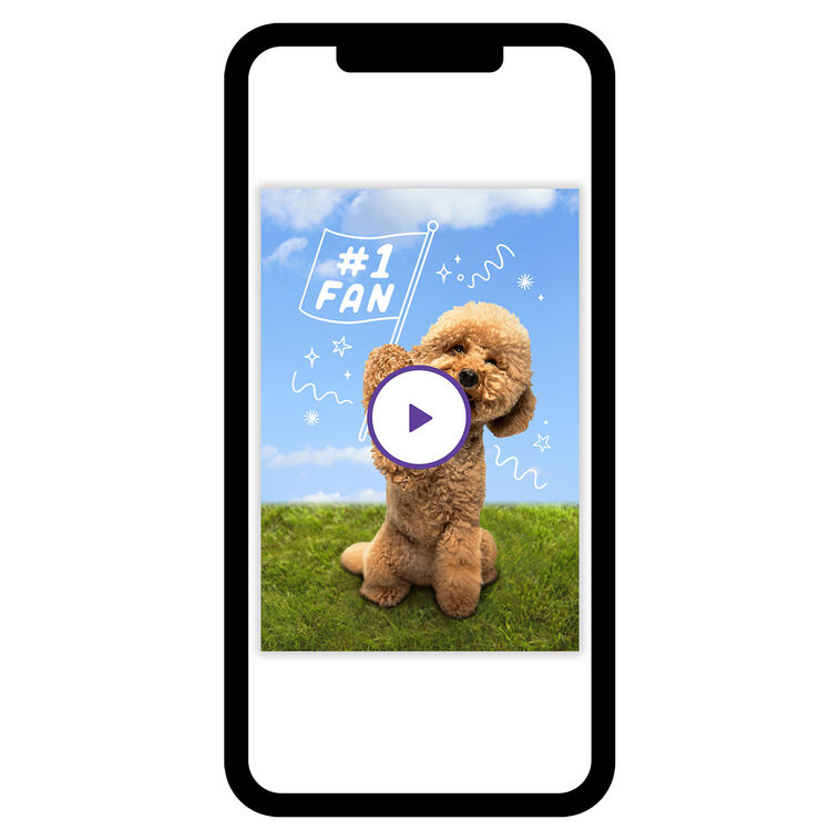 Cute Dog Cheering You On Encouragement eCard