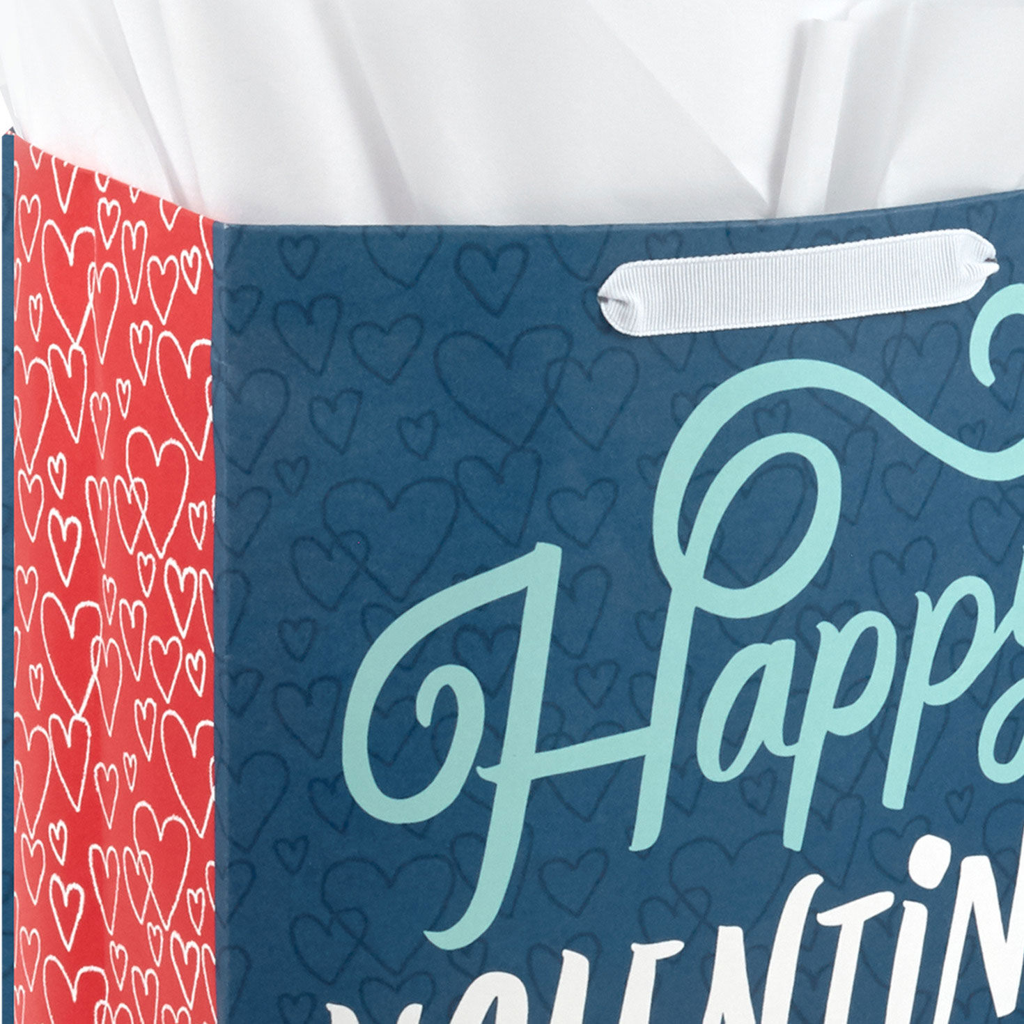 13" Happy Valentine's Day on Blue Large Gift Bag With Card and Tissue for only USD 7.49 | Hallmark