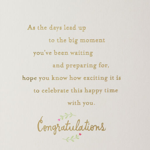 Circle of Flowers Bridal Shower Card for Daughter-in-Law, 