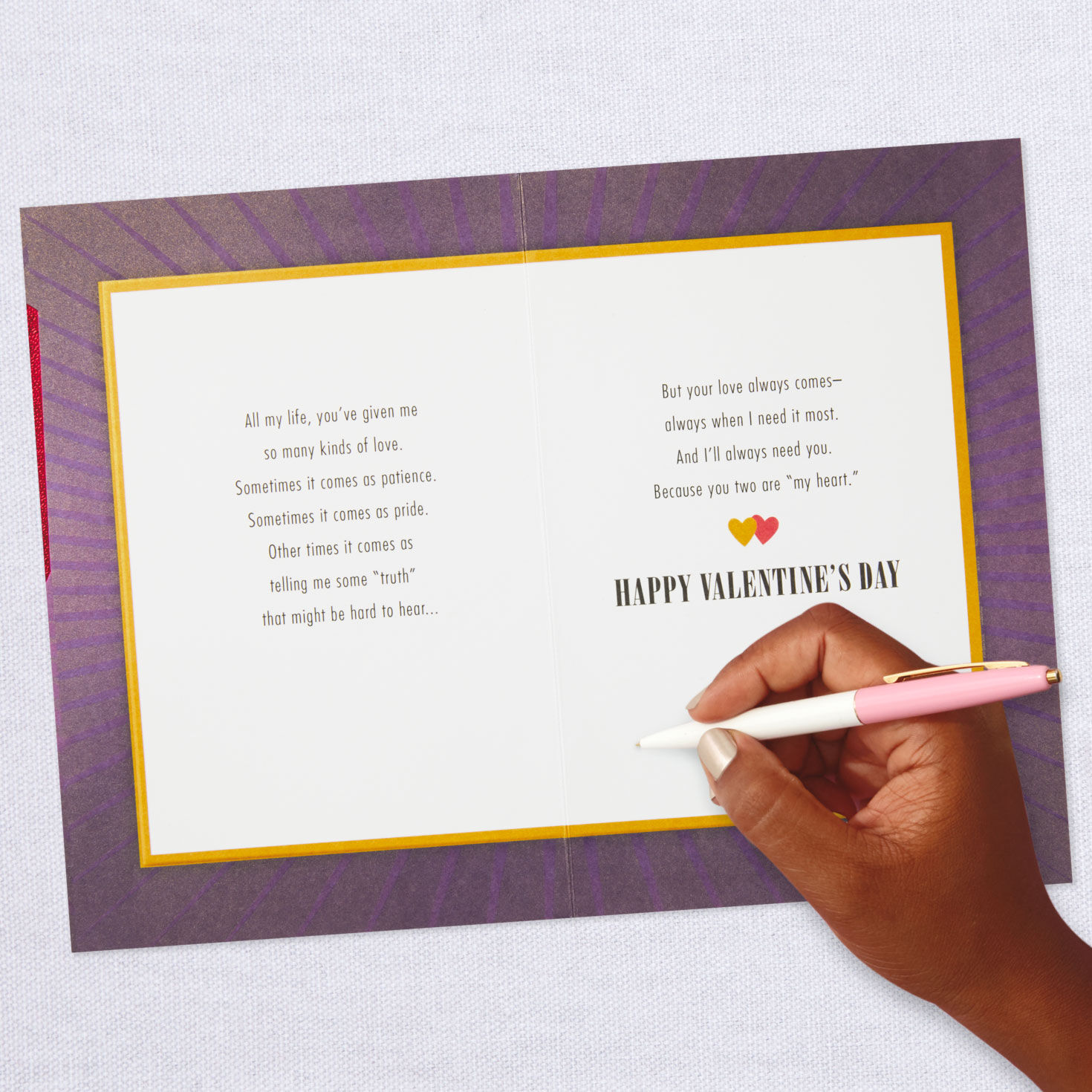 Valentines card for mom and dad clearance