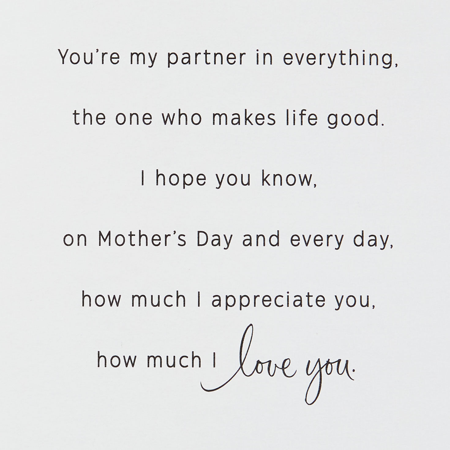 Pink Hydrangeas Mother's Day Card for Wife sentiment image number 3