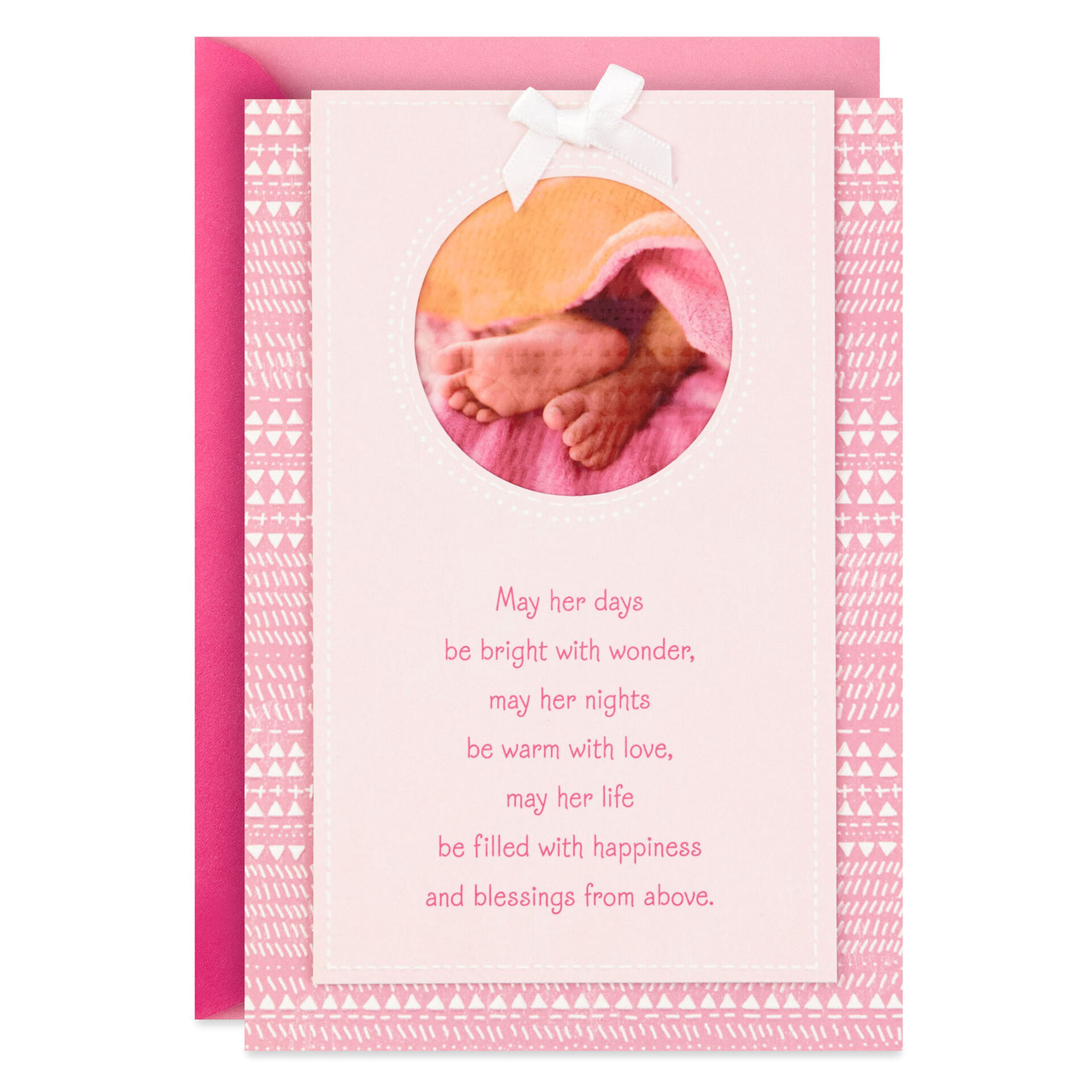 Tiny Blessings Religious New Baby Girl Card - Greeting Cards - Hallmark