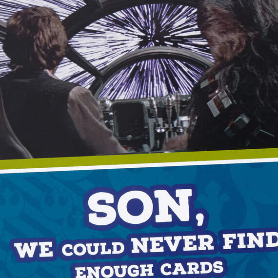 Star Wars™ Han Solo™ and Chewbacca™ Birthday Card for Son With Mini Cards, , large image number 5