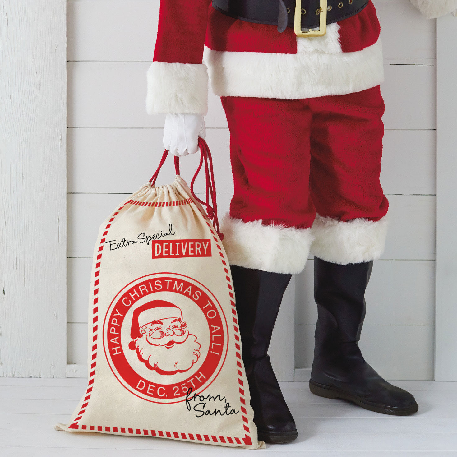 Special Delivery From Santa XL Fabric Gift Bag  image number 5