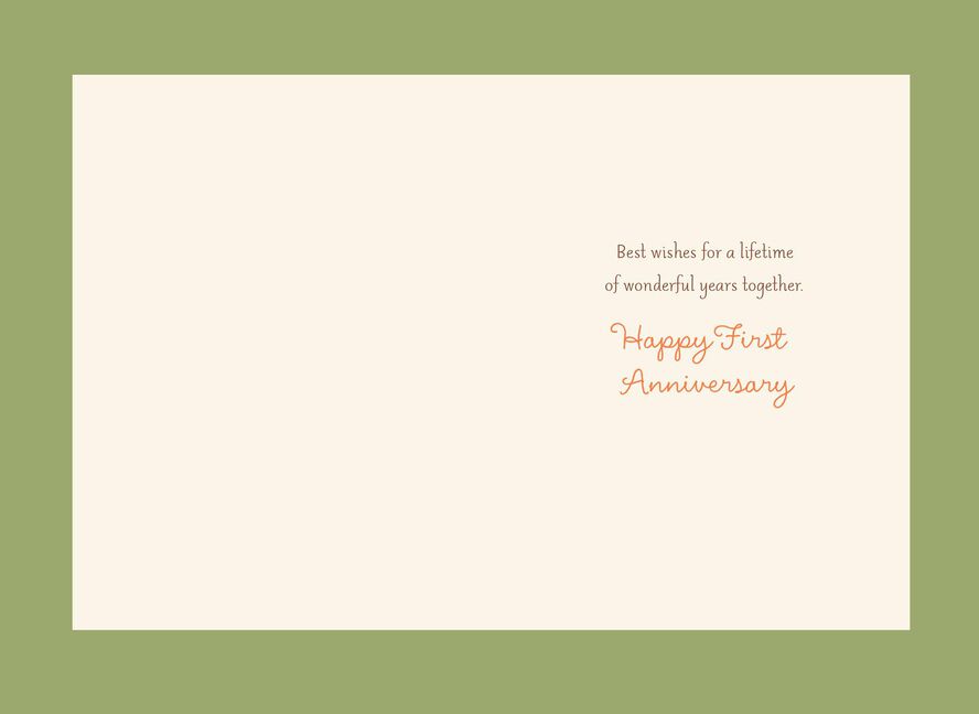 four seasons trees first anniversary card greeting cards hallmark