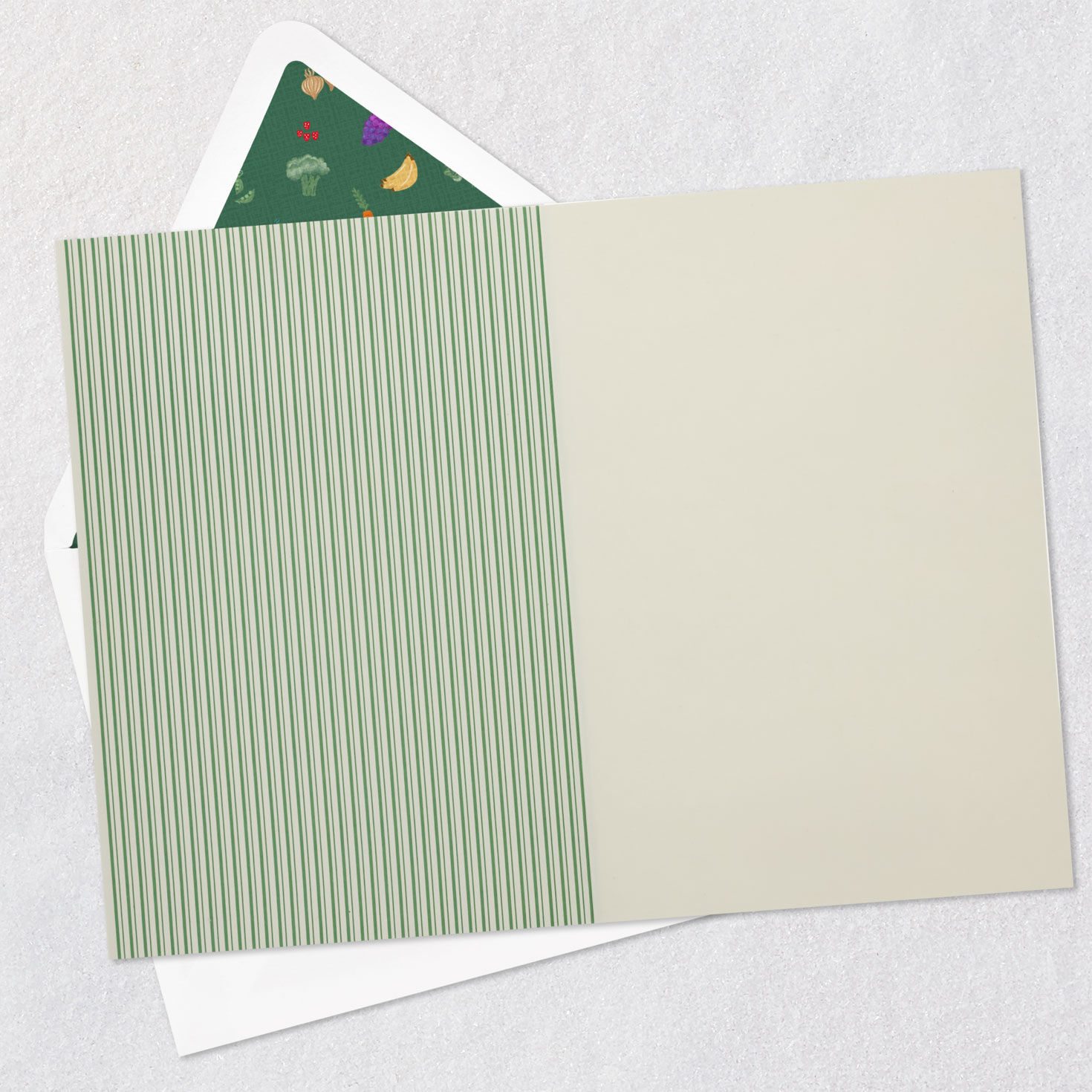 Vegetable Garden Harvest Blank Card Open card with envelope image number 2