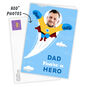 Super Hero Drawing Personalized Father's Day Card Card Front with Envelope image number 2