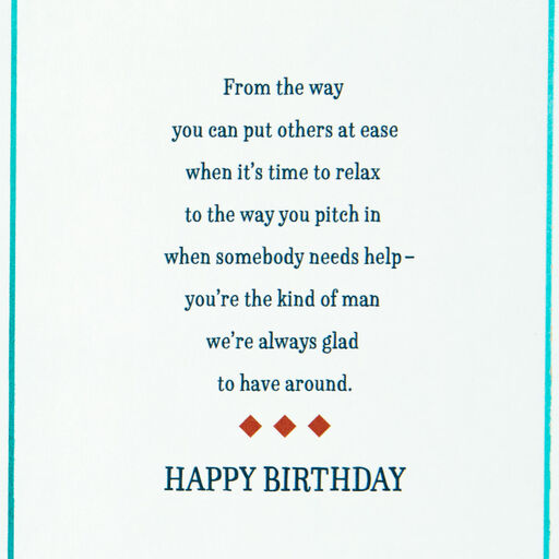 Glad to Have You Around Birthday Card for Brother, 