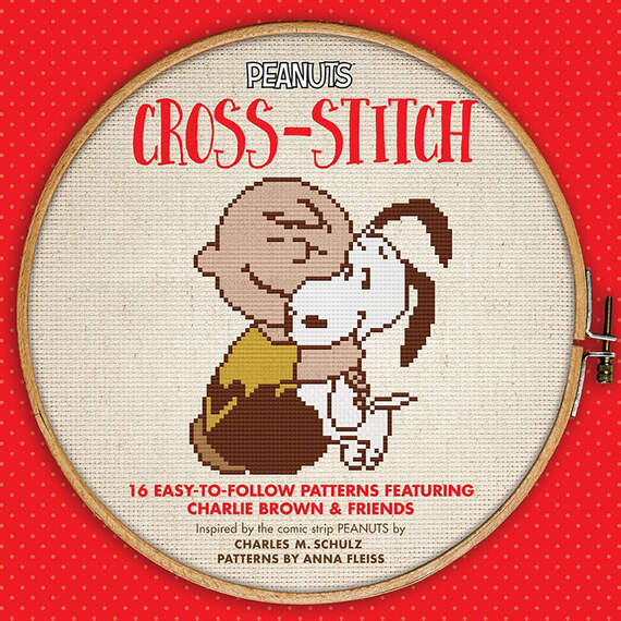 Hachette Peanuts Cross-Stitch Book With 16 Patterns, , large image number 1