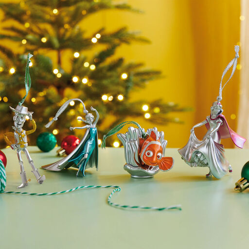 Disney 100 Years of Wonder Pixar and Princesses Ornaments, Set of 4, 